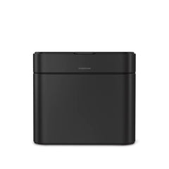 58 L cubo rectangular de doble compartimento con pedal de 58 l con almacén de bolsas de basura + cubo de compostaje