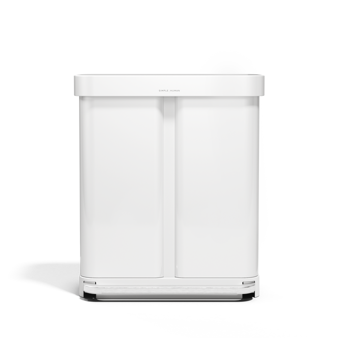 cubo con pedal y doble compartimento de 58L