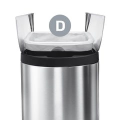 código D, bolsas de basura a medida para el reciclaje transparentes