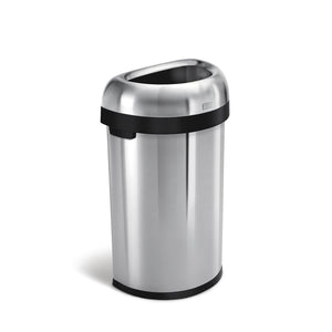 simplehuman 60L semi-round open bin 