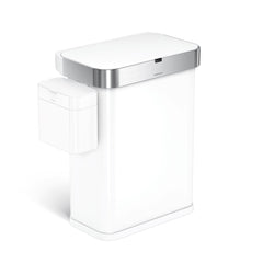 cubo rectangular con sensor de 58 l con sensor controlado por voz y movimiento + cubo de compostaje