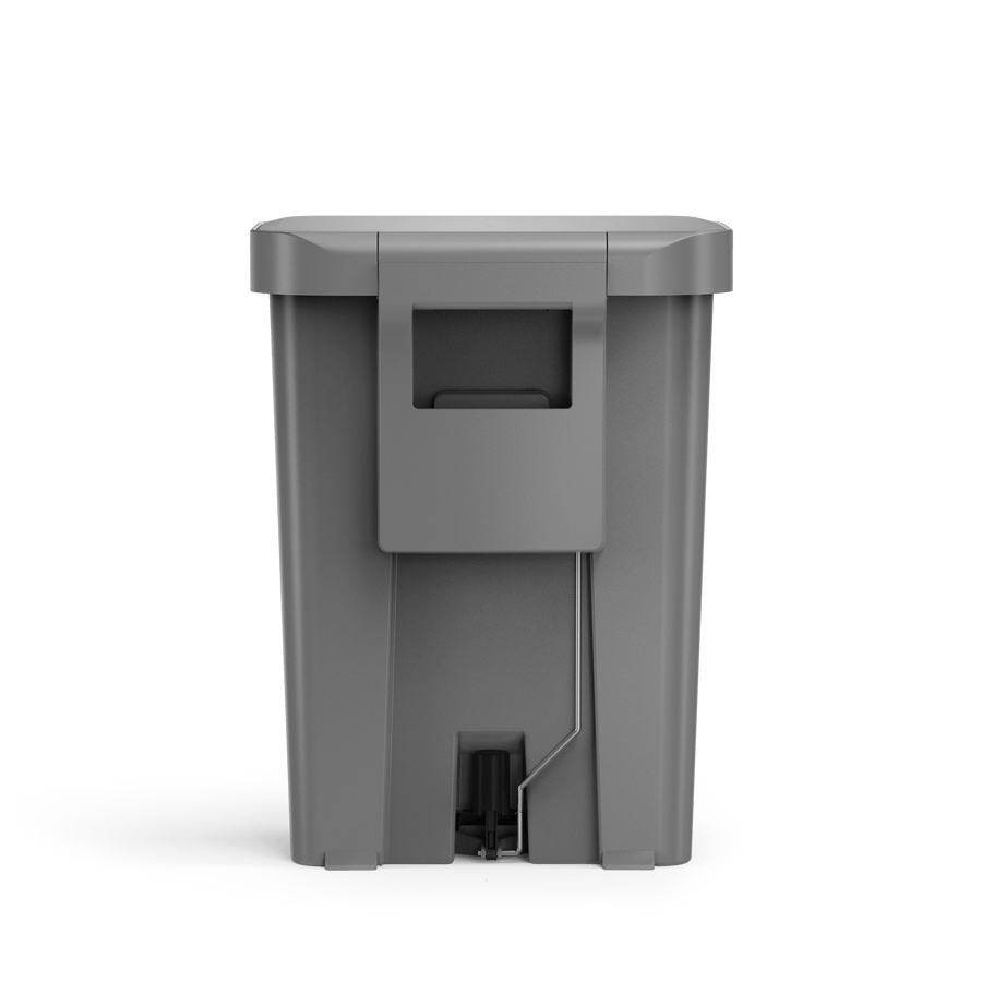 cubo rectangular con pedal de 45 litros con almacÃ©n de bolsas de basura