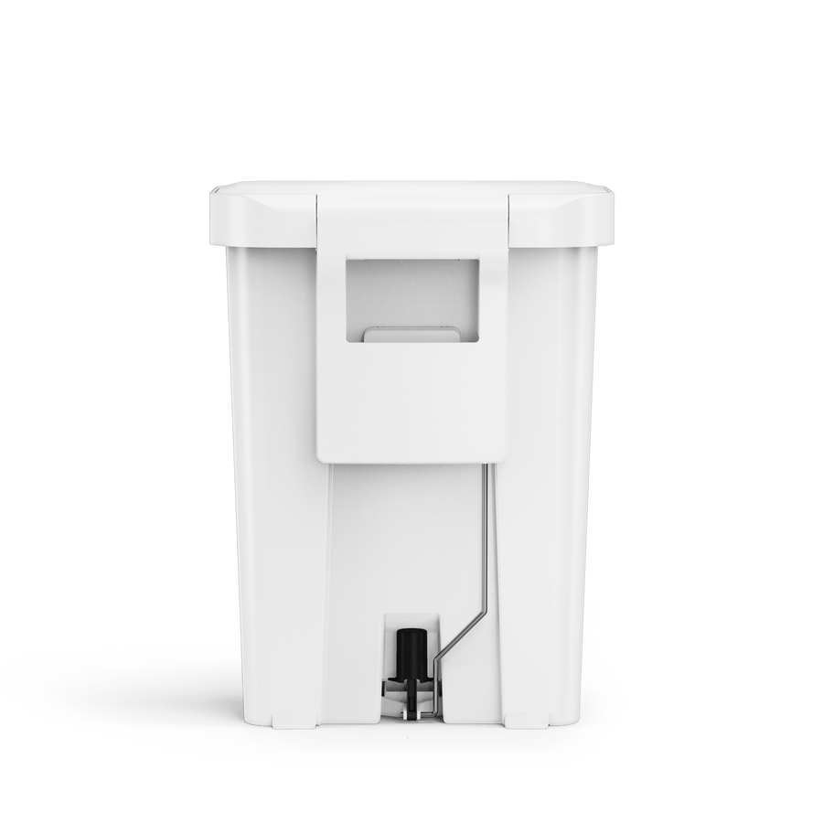 cubo rectangular con pedal de 45 litros con almacÃ©n de bolsas de basura