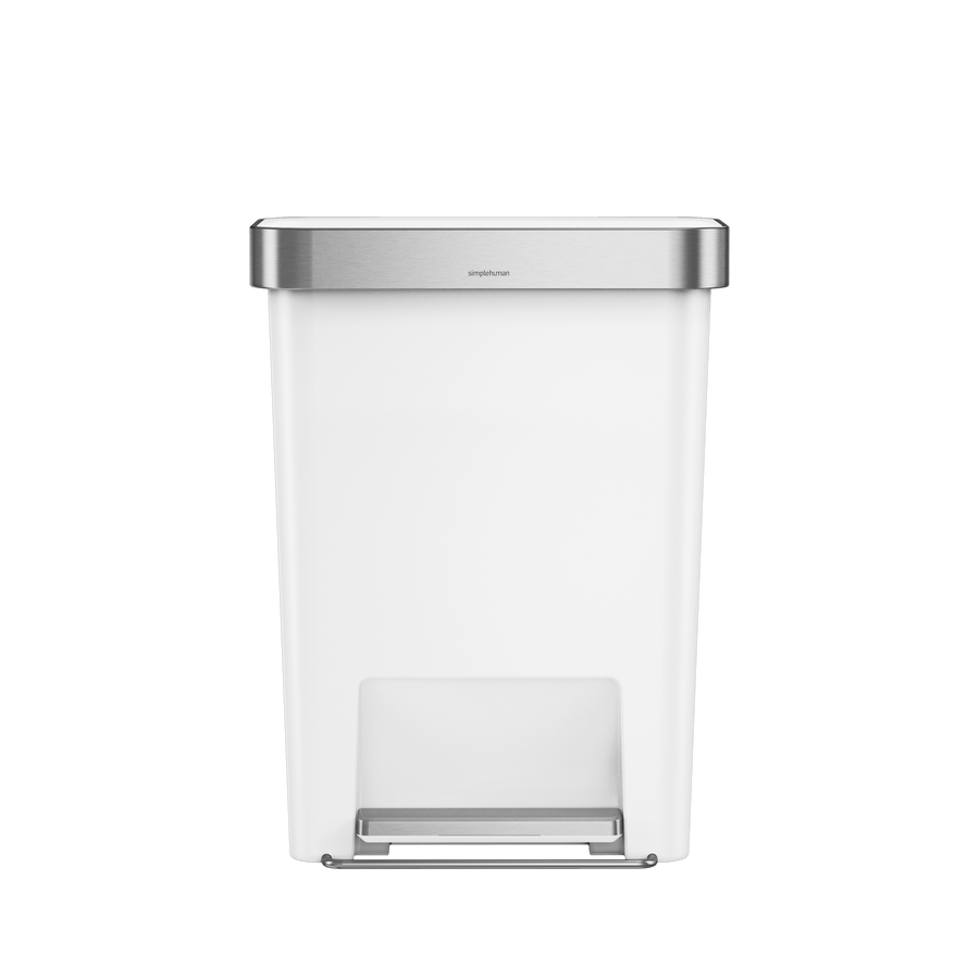 cubo rectangular con pedal de 45 litros con almacÃ©n de bolsas de basura