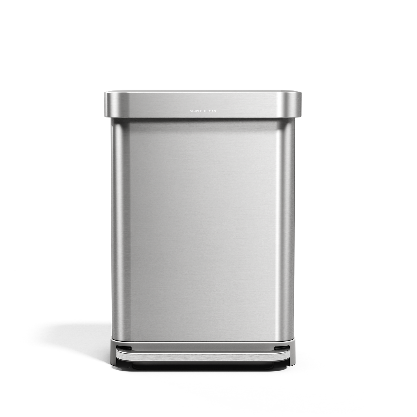 cubo rectangular con pedal de 55 litros con almacÃ©n de bolsas de basura