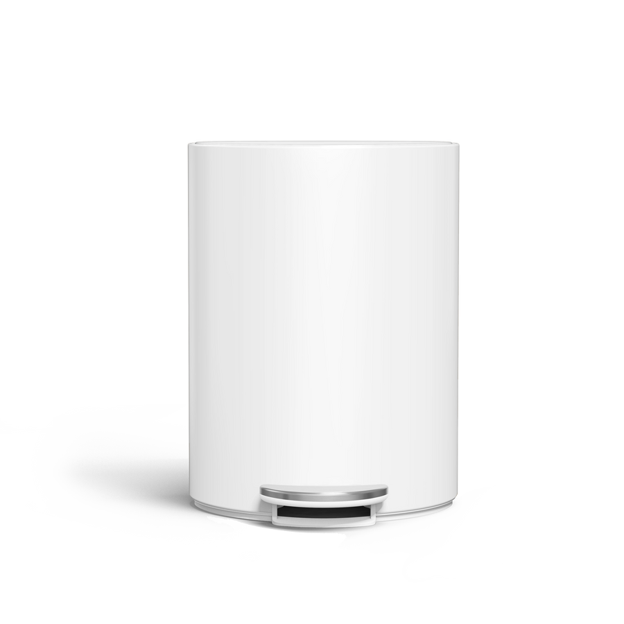 cubo semicircular con pedal de 6 litros