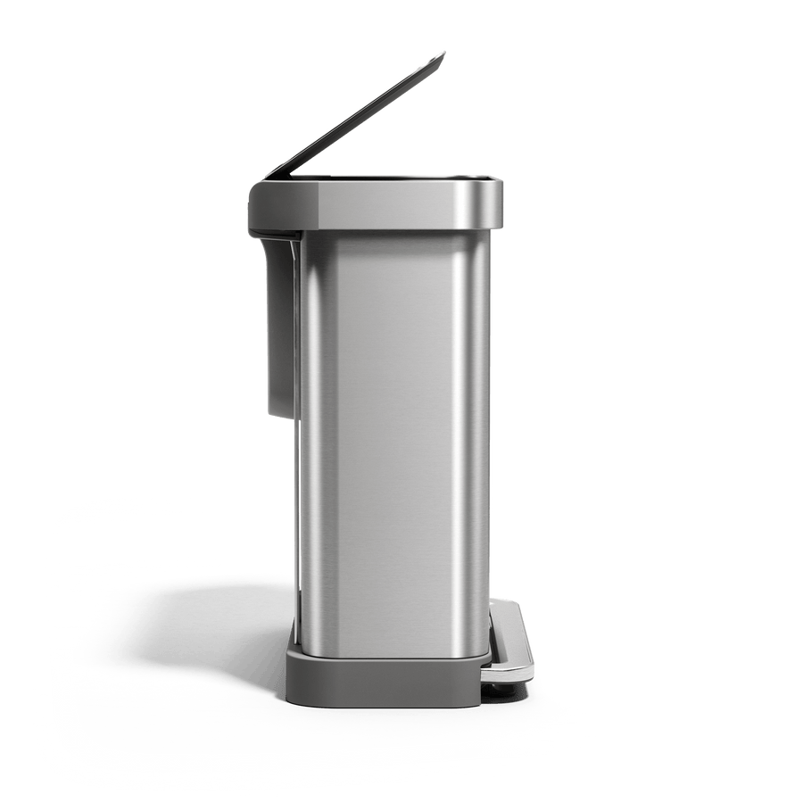 cubo con pedal y doble compartimento de 58L