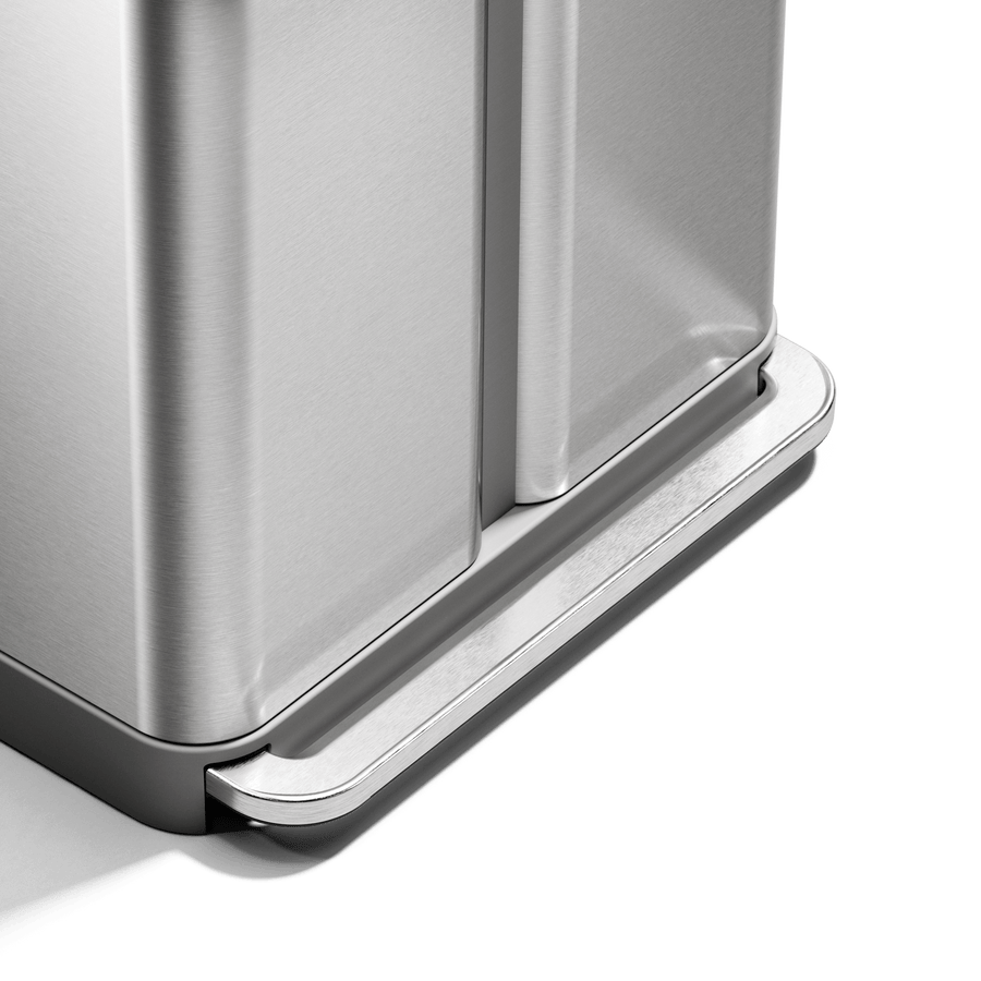 cubo con pedal y doble compartimento de 58L