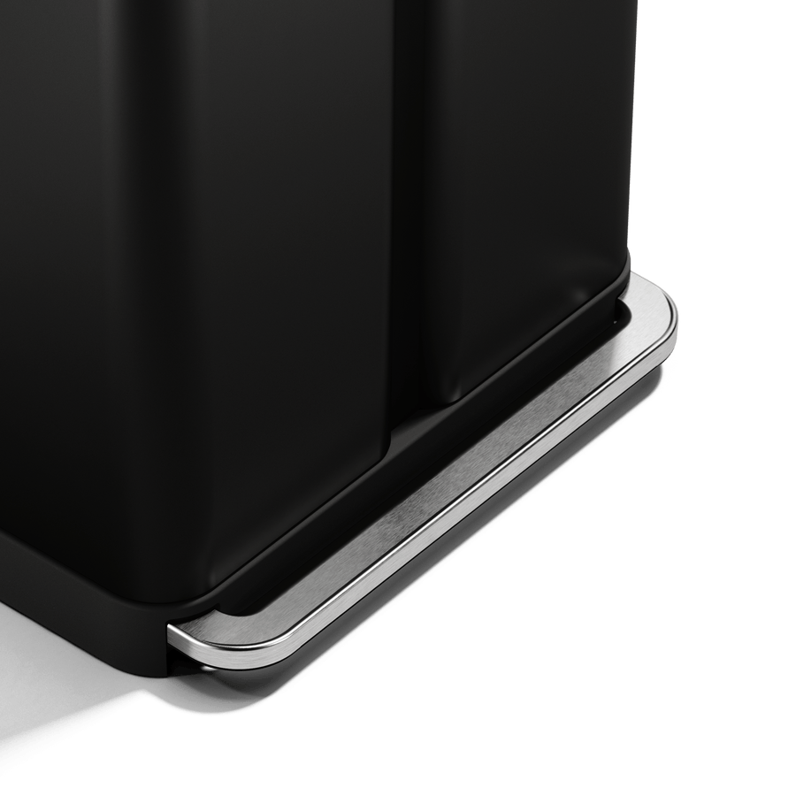 cubo con pedal y doble compartimento de 58L