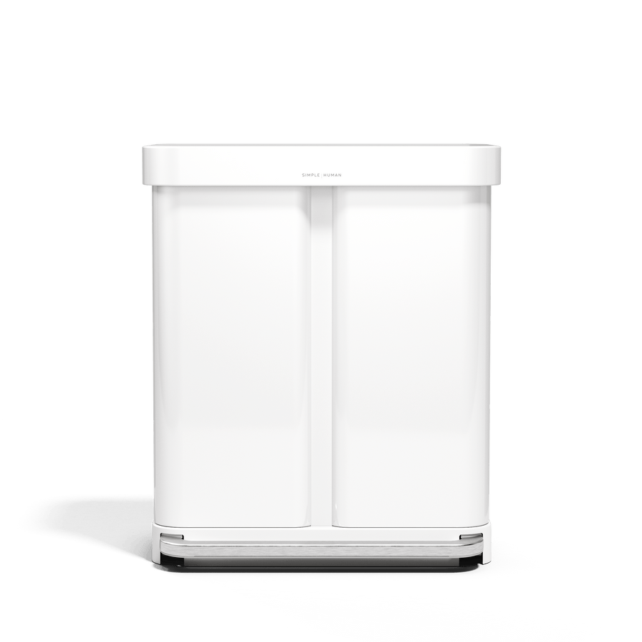 cubo con pedal y doble compartimento de 58L