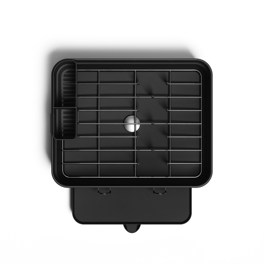 escurreplatos compacto de acero