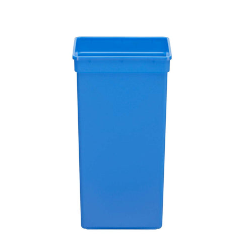cubo de reciclaje de plástico azul de 15 l 