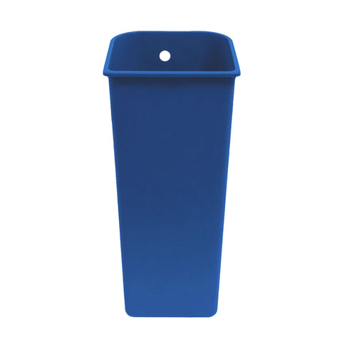 cubo de reciclaje de plástico azul de 20 l 
