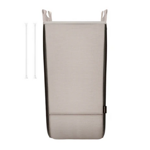 Juego de 2 bolsas blancas para cesta de la colada plegable doble [SKU:pd6320]