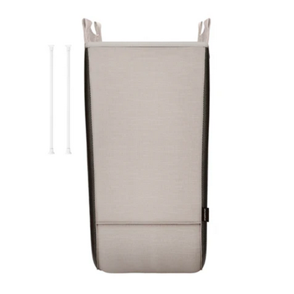 Juego de 2 bolsas blancas para cesta de la colada plegable doble [SKU:pd6320]