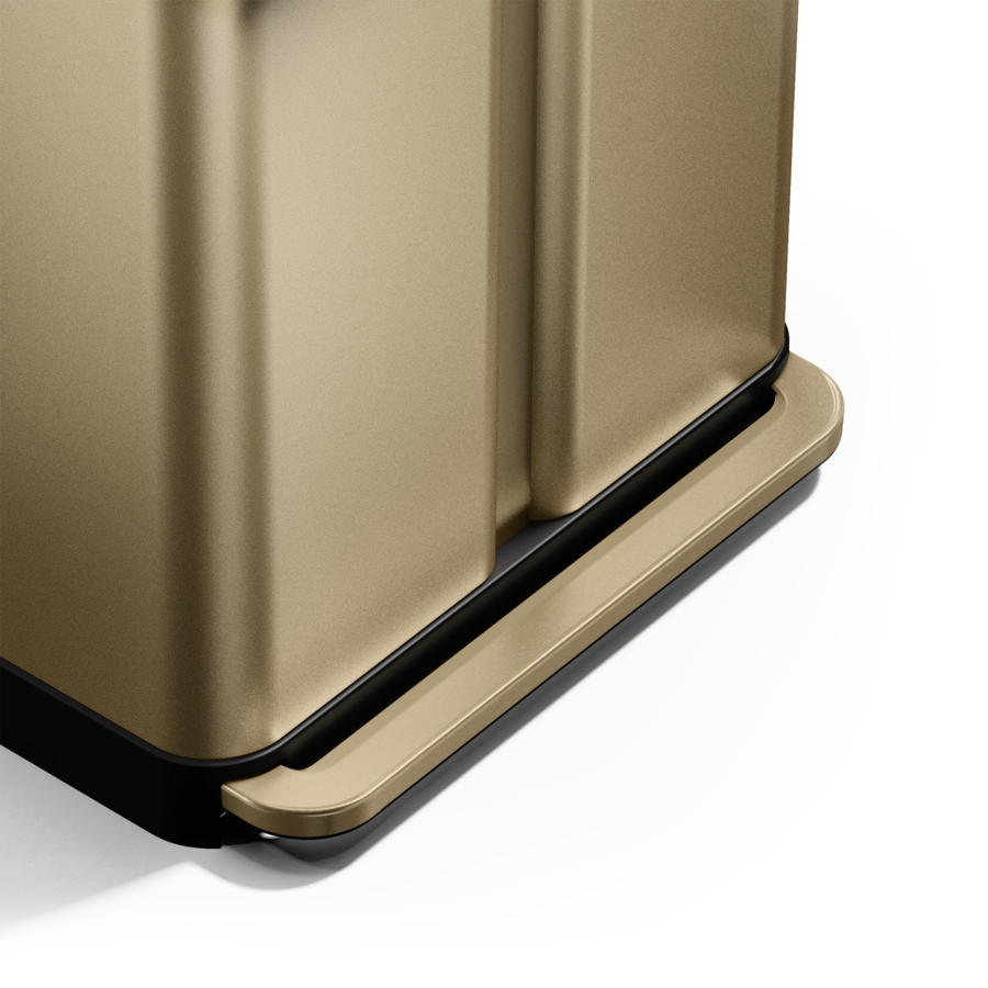 cubo con pedal y doble compartimento de 58L