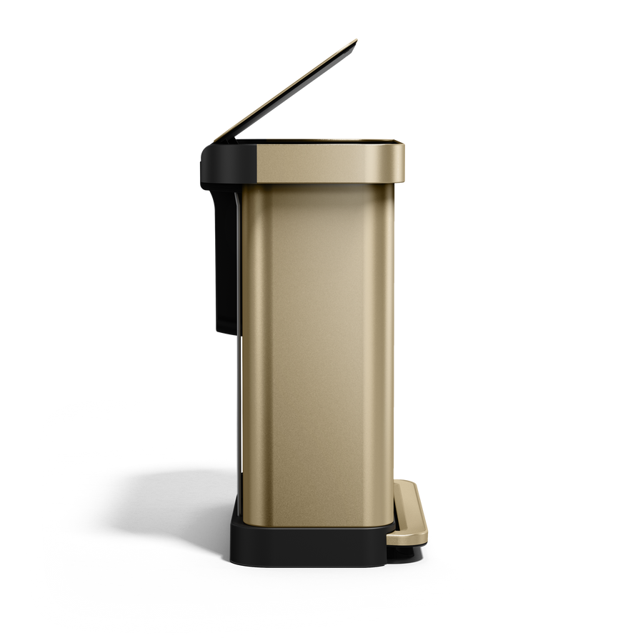 cubo con pedal y doble compartimento de 58L