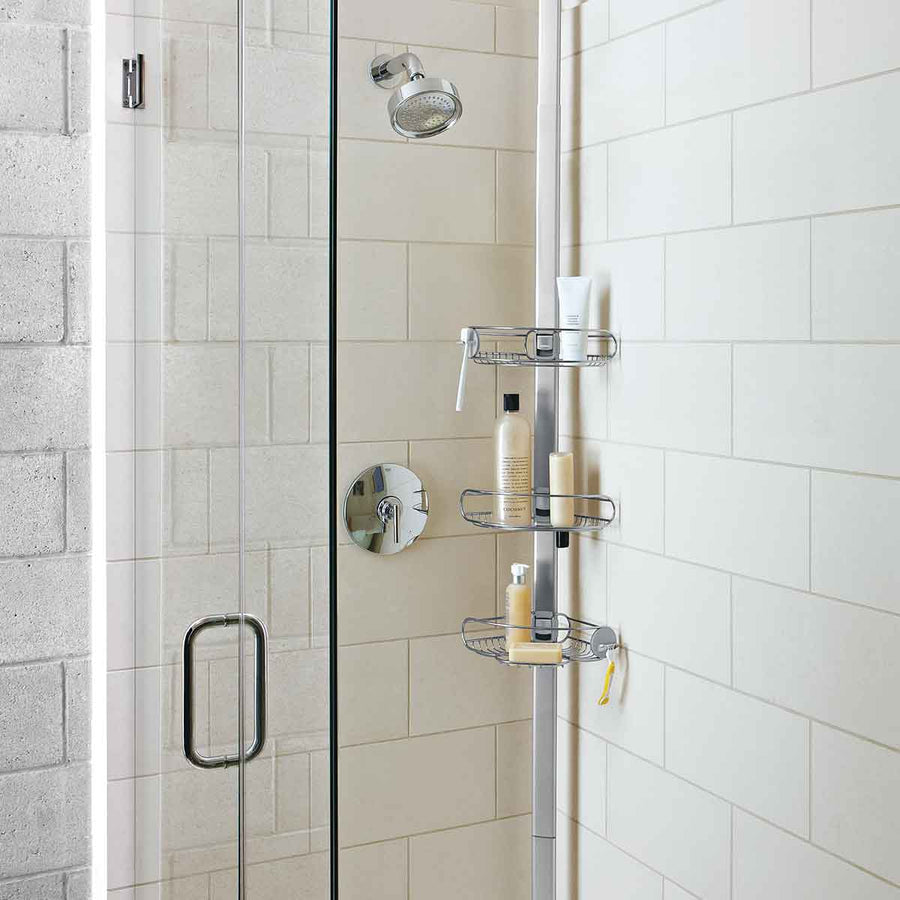 estanterÃ­a de ducha con barra tensora de 2,7 m