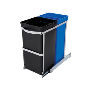 cubo de reciclaje extraíble bajo encimera de 35 litros, uso comercial