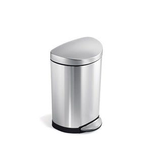 cubo semicircular con pedal de 10 litros