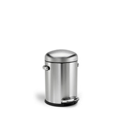cubo retro con pedal de 4,5 litros