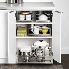 50.2cm pull-out cabinet organiser - lifestyle in cabinet