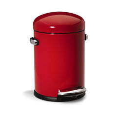 cubo retro con pedal de 4,5 litros